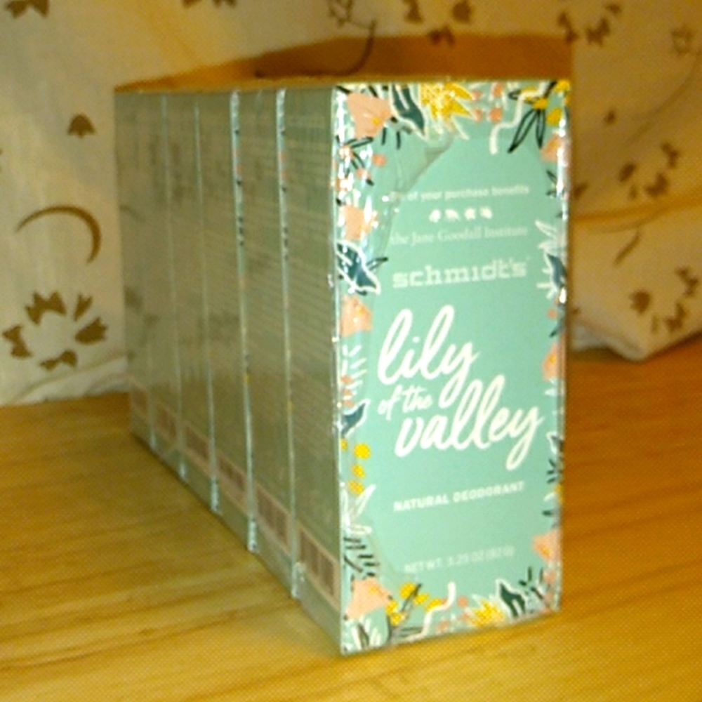 6 pack Aluminum Free Deoderant Schmidt's Lily of the Valley